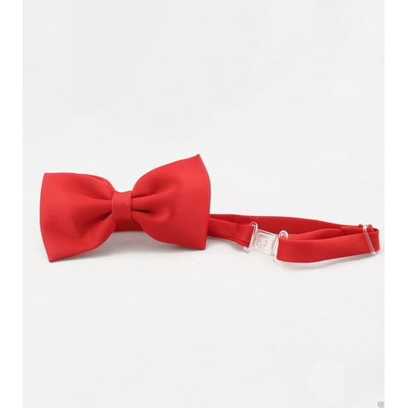 Infant Toddler Kid Teen Boy Wedding Formal Party Satin Red Bow Tie Sz: S-4T 5-20