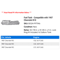thumbnail image 2 of Fuel Tank - Compatible with 1987 Chevy R10, 2 of 2