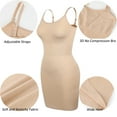 thumbnail image 3 of POP CLOSETS Women's Under Dress Slips Tummy Control Shapewear Full Body Shaper Slip Slimming Cami Slip With Adjustable Strap, 3 of 7