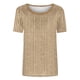 thumbnail image 2 of Camiseta de Manga Corta de Verano para Mujeres Delgada Moda Casual Impresa No Estructurada Cuello Redondo Mujer Manga Corta Tops Casual, 2 of 4