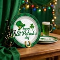 thumbnail image 6 of Coollooc 10Pcs 7" St. Patrick's Paper Plates, St. Patrick's Oval Paper Plates and Napkins, Shamrock Large Disposable Dinner Plates for St. Patrick's Theme Party Supplies(9"Plates), 6 of 6