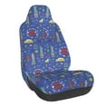 thumbnail image 1 of Wukai New-York City Full Set Car Seat Covers with Soft Padding Universal Auto Front Seats Protector and Cushion Mat, 1 of 5