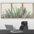 thumbnail image 2 of wall26 Framed Canvas Print Wall Art Set Tropical Jungle Banana Leaf Collage Nature Floral Digital Art Modern Art Rustic Botanical Relax/Calm for Living Room, Bedroom, Office - 16"x24"x3 NAT, 2 of 5