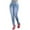 Light blue, variant on Viikei Pants for Women Plus Size Womens Pants Womens Jeans Clearance High-Waist Elastic Denim Small Feet Cropped Jeans