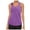Purple, variant on Breathable Sleeveless Women's Backless Yoga Tank Top O-Neck Workout Blouse Comfortable Lightweight Summer Activewear