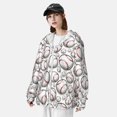 thumbnail image 3 of Vsdgher Mignon Imprimé Baseball Sweat à Capuche Adulte pour Hommes Femmes, Manches Longues Protection Solaire Chemises de Pêche pour Course Natation-Moyen, 3 of 7