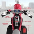 thumbnail image 5 of KORIMEFA 3 Wheel Kids Ride On Motorcycle 6V Battery Powered Electric Toy Red, 5 of 10