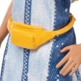 thumbnail image 5 of Barbie Fashionistas Doll, Original Body Type, Denim Tank Dress, Green Boots, Yellow Fanny Pack, 5 of 9