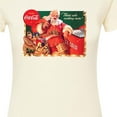 thumbnail image 3 of Coca-Cola - Vintage Santa With Coca Cola Ice Cooler - Juniors Fitted Graphic T-Shirt, 3 of 5