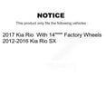 thumbnail image 2 of Transit Auto Front Rear Ceramic Pads and Disc Brake Rotors Kit for Car Kia Rio K8A-102493, 2 of 11