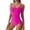 Pink, variant on Gubotare Plus Size Swimsuit for Women Women's Athletic Training Adjustable Strap One Piece Swimsuit Swimwear Bathing Suit (Purple,XL)