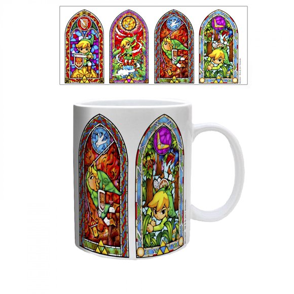 The Legend of Zelda Vitrail Fenêtre Tasse en Céramique 11 oz