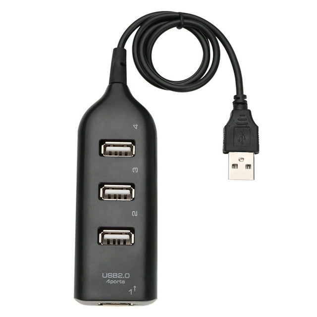USB Hub 5 Mbps de alta velocidad Multi USB 2.0 adaptador expansor 4 puertos divisor de computadora