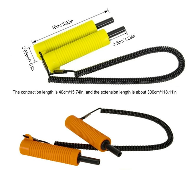 VONKY Ice Pick Fishing Non-skid Portable Emergency Sturdy Lightweight Gear Portable Durable Hiking Protection Yellow