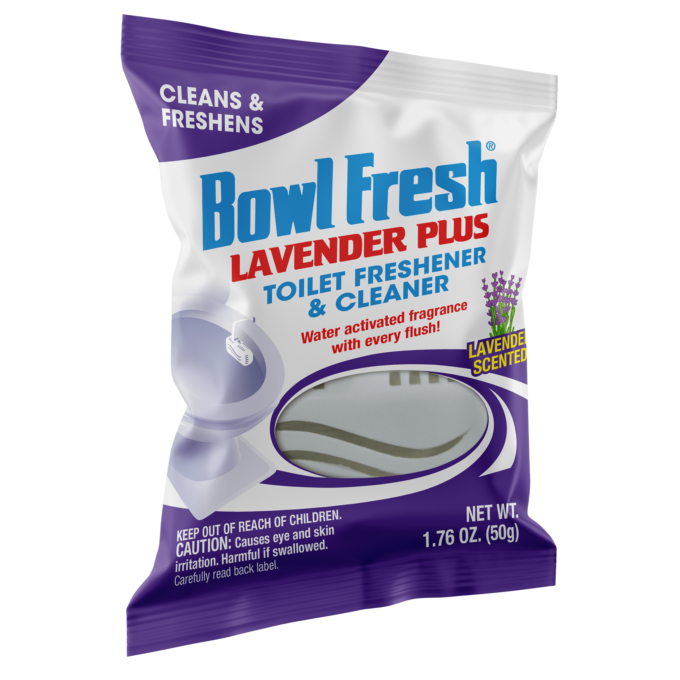 (2 pack) Bowl Fresh Lavender Plus Toilet Bowl Cleaner and Freshener, Rim Hanger, 1.76 oz