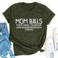 thumbnail image 2 of Camiseta de manga corta con estampado de letras y cuello redondo suelto a la moda de verano para mujer Pompotops  hfajkhk133916, 2 of 4
