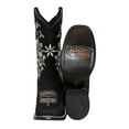 thumbnail image 4 of Women’s Leather Cowboy Boots Square Toe Floral Embroidered Retro Vintage Western Boots, 4 of 5