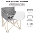thumbnail image 2 of Periquera Para Bebe Portatil Plegable Silla Comer Ajustable, 2 of 7