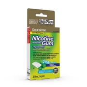 GS Nicotine Gum Coated 2mg Mint Flavor Stop Smoking Aid, 20 Ct
