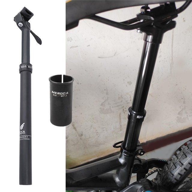 de sillín con cuentagotas para bicicleta de montaña - de sillín para accesorios de ciclismo de carretera de montaña 272 mm mm shamjiam Tija de sillín ajustable para bicicleta