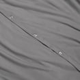 thumbnail image 6 of Nestl Duvet Cover 5 Piece Set - 2 Pillow Shams and 2 Pillowcases - Ultra Soft Double Brushed Microfiber Hotel Quality - Twin (68"x90") - Gray, 6 of 7