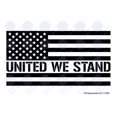 thumbnail image 5 of UR Impressions Blk 7.5in United We Stand American Flag Decal - Black, 5 of 5