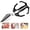 Black, variant on KANOHENO Multifunctional Heavy-Duty Kitchen Shears,2 In 1 Stainless Steel Kitchen Scissors with Ergonomic Handle for Cutting Meat,Seafood and Small Bones