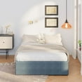 Lutown-Teen 16 inch Full Size Bed Frame with Fabric Cover, No Box ...