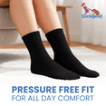 thumbnail image 4 of Buster Brown Women's Socks Cotton Foldover Cuff Socks, Black 3-Pack, 4 of 7