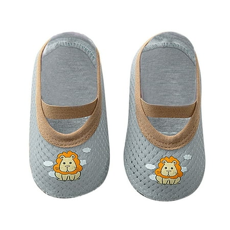 

Zlekejiko Boys Girls Animal Prints Cartoon Socks Toddler Breathable Mesh The Floor Socks Barefoot Socks Non Slip Shoes