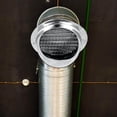 thumbnail image 3 of ziyahi Bouchons de Sortie d'Air en Acier Inoxydable 304 avec Capot de Ventilation en Maille Intégrée 100mm, 3 of 9