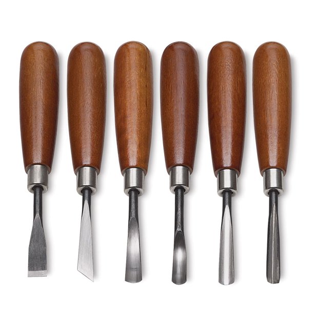 Sculpture House Wood Carving Tool Set Pint, Set of 6