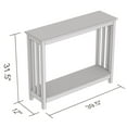 thumbnail image 4 of Safdie & Co. Table D'Entrée Console, Table D'Appoint 39po L Gris Clair avec 1 Étagère pour Salon, 4 of 4