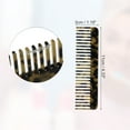 thumbnail image 2 of Unique Bargains 1pcs Women Detangling Portable Wide Tooth Comb for Curly Thick Wavy Straight Hair Brown and Yellow, 2 of 6