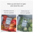 thumbnail image 4 of Kitchen Plastic Storage Box Fresh-Keeping Box Refrigerator Fruit Vegetable Drain Crisper Kitchen Storage Containers New, 4 of 7