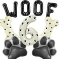 thumbnail image 5 of Dog Themed Balloons - 8th Birthday party decorations,40 "number 8 foil balloons, Paw and bone balloons,WOOF letter balloons, paw print stickers, suitable for pet dog birthday party supplies, 5 of 16