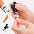 thumbnail image 6 of Payemphasize Clippers,Peachloft Oblique Nail Clippers,Wide Jaw Opening Anti-Splash Slanted Nail Clipper,Slanted Nail Clippers-No Splash Nail Trimmer (Black+Orange*2), 6 of 6