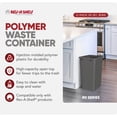 thumbnail image 2 of Rev-A-Shelf Polymer Replacement 35 Qt Gray Trash Bin, 2 Pack, RV-35-13-2, 2 of 11
