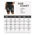 thumbnail image 6 of CASSIE LIZ Women's Plus Size Cut Off Shorts Jeans 3X Black Elastic Waist Shorts Pocket Casual Pants Summer Shorts Pants 3XL 24W, 6 of 6