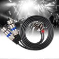 thumbnail image 2 of Dual for RCA Male to Dual XLR Female Audio Adapter Cable Patch Cord Double row PVC Wire, 2 of 4