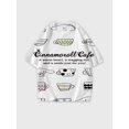 thumbnail image 1 of T-shirt round neck Cartoon Role Pattern loose short sleeve JW792, 1 of 5