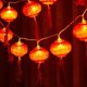 thumbnail image 3 of Linterna de cadena de año de nuevo chino, luz de hadas, lámpara colgante LED roja con pilas, lámpara de iluminación para Festival de primavera, 15 m Macarena Luces de hadas, 3 of 8