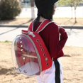thumbnail image 5 of Parrot Pet Backpack Outdoor Travel Oxford Cloth Transparent Bird Cage Portable Transport Comfortable, 5 of 5