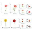 thumbnail image 2 of Pegatinas de pared de zócalo de PVC Naiovety flores papel tapiz autoadhesivo decoración del hogar tipo 2, 2 of 6