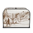 thumbnail image 2 of Fotbe Western Desert Cowboys for Four Slice Toaster Cover, Fingerprint Protector, Super Soft Appliance Cover And Dust Cover,Bread Dust Cover & Fingerprint Protection, 2 of 7