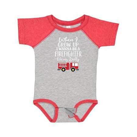 

Inktastic Future Firefighter Like Daddy Gift Baby Boy Bodysuit