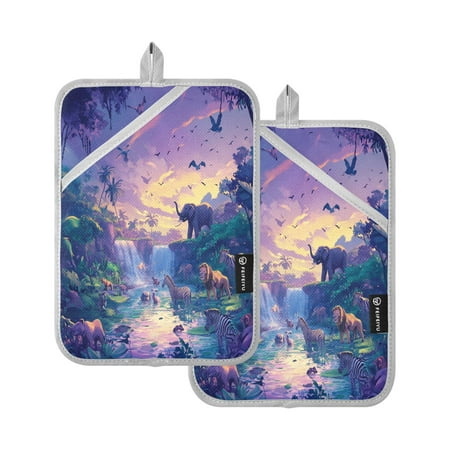 

Vzayy Kitchen Pot Holders Sets Heat Resistants for Cooking Baking Zoological Park