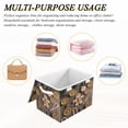 thumbnail image 7 of WOBOGO Gingerbread Man and Candy Large Collapsible Storage Box Flip Lid Fabric Decorative Organizer Container Basket with Handles 16.5×12.6×11.8in, 7 of 7