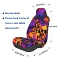 thumbnail image 3 of Honeii Skull Print Car Seat Cover,Car Interior Covers,Universal Fit Seat Protector, Compatible with Most Cars, SUVs, Trucks, and Vans, 3 of 5