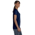 thumbnail image 2 of Gildan Ladies Heavy Cotton T-Shirt, M, Navy, 2 of 3